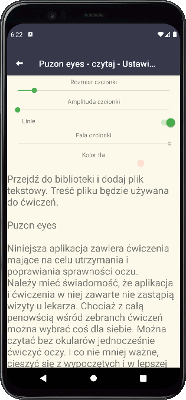 Puzon Eyes - amplituda czcionki