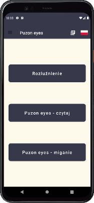 Puzon Eyes - Rozmiar czcionki